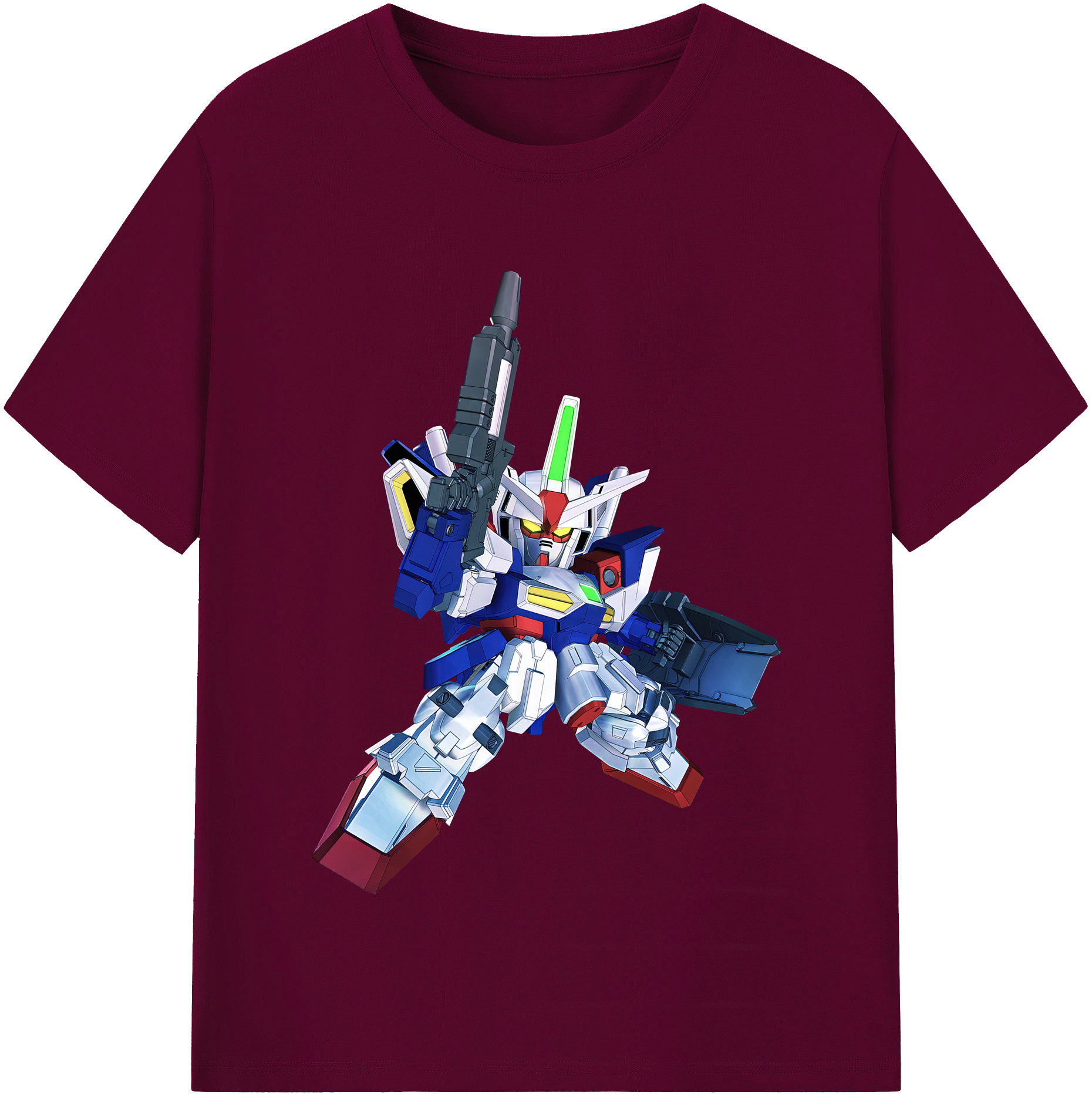 （画像用） 機動戦士ガンダム Mobile Suit Gundam レディースカジュアルプリントTシャツ（綿100％）
